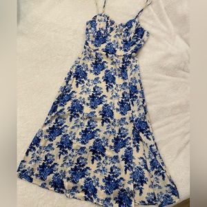 NWT Endless Blu Floral Midi Dress